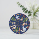 くるみ割りバレエヴィンテージメリークリスマス シーズンカード (スタンド正面)