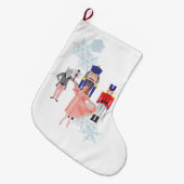 くるみ割りバレエ団 ラージクリスマスストッキング (正面 (吊り時))