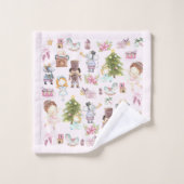 くるみ割りバレエ柄バスタオルセット バスタオルセット (ウォッシュタオル)