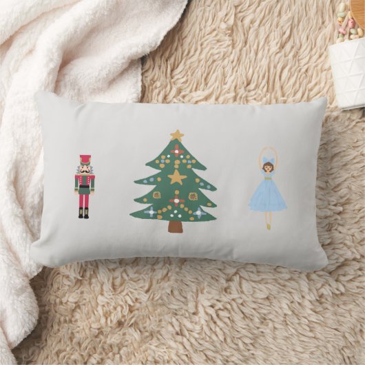 くるみ割りバレエ絵画のクリスマスランバー枕 ランバークッション (ブランケット)