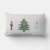 くるみ割りバレエ絵画のクリスマスランバー枕 ランバークッション (正面)