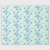 くるみ割りバレエ雪片バレリーナ ラッピングペーパー (フラット)