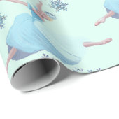 くるみ割りバレエ雪片バレリーナ ラッピングペーパー (ロールコーナー)