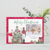 くるみ割りバレエ フラット ホリデー カード (スタンド正面)