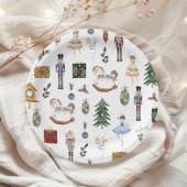 くるみ割りバレリーナのクリスマス誕生日パーティー ペーパープレート