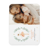 くるみ割りバレリーナ植物学1写真クリスマス マグネット (縦)