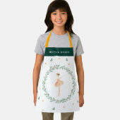 くるみ割りバレリーナ植物性かわいいクリスマススモール エプロン (インサイチュ)