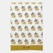 くるみ割りバレーブルーへのコード キッチンタオル (縦)