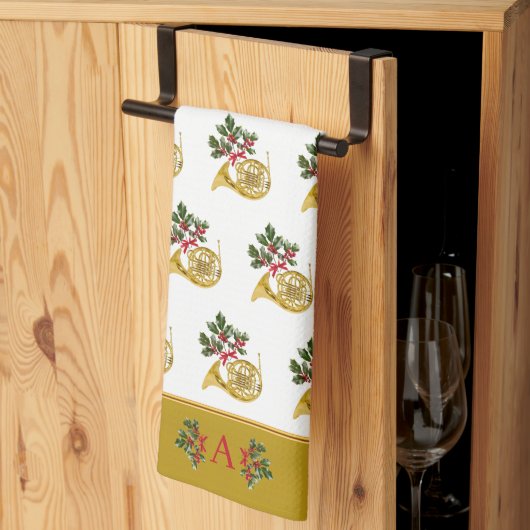 くるみ割りバレーブルーへのコード キッチンタオル (三つ折り)