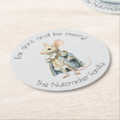 くるみ割りバレーマウスキングクリスマス ラウンドペーパーコースター (アングル)