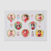 くるみ割りパターンのクリスマスフォト 薄葉紙 (正面)