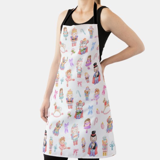 くるみ割りパターンのクリスマス エプロン (インサイチュ)