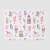 くるみ割りパターンのクリスマス 薄葉紙 (正面)