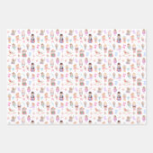 くるみ割りパターン ラッピングペーパーシート (正面3)