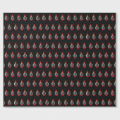 くるみ割りパターン ラッピングペーパー (フラット)