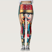 くるみ割りパーソナライズされたクリスマスウィメンズ レギンス (正面)