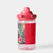 くるみ割りパーソナライズされたクリスマスキッズ名 ウォーターボトル (背面)