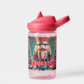 くるみ割りパーソナライズされたクリスマスキッズ名 ウォーターボトル (左面)