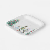 くるみ割りパーティープレート – パステル ペーパープレート (傾斜あり)