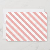 くるみ割りピンクのクリスマスツリー1st誕生日の写真 招待状 (裏面)