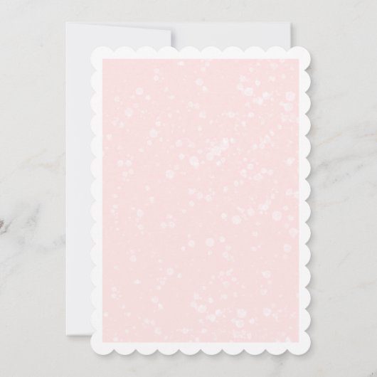 くるみ割りピンクガール1st誕生日 招待状 (裏面)