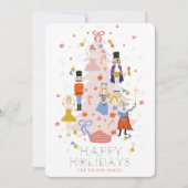 くるみ割りピンククリスマスツリー シーズンカード (正面)