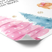 くるみ割りピンクフェアリー誕生日マイルストーンポスター ポスター (角)