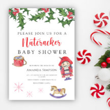 くるみ割りベビーシャワー招待状