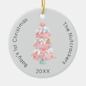 くるみ割りベビー第1回クリスマスツリー写真 セラミックオーナメント (正面)