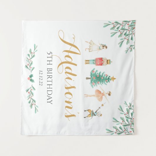 くるみ割りポスター、くるみ割り器ウェルカムサイン タペストリー (正面(横))