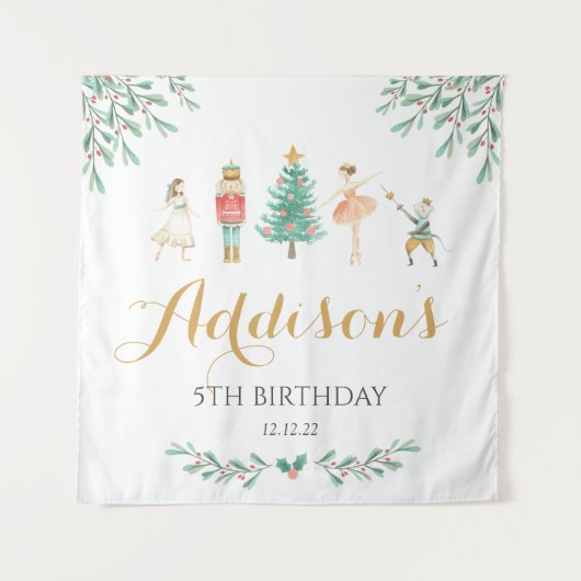 くるみ割りポスター, くるみ割り歓迎の看板 タペストリー (正面)