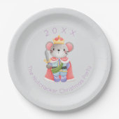 くるみ割りマウスキングクリスマス ペーパープレート (正面)