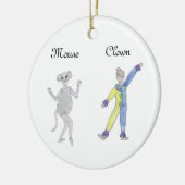 くるみ割りマウス/ポリチネレキープサケオーナメント セラミックオーナメント (左)