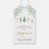 くるみ割りメッセージカード、シュガープラム妖精メッセージカード ギフトタグ (正面)