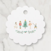 くるみ割りメッセージカード、シュガープラム妖精メッセージカード フェイバータグ (裏面)