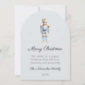 くるみ割りメリークリスマスフォトグリーティングカード 招待状 (裏面)
