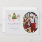 くるみ割りメリークリスマスフォトグリーティングカード 招待状 (正面)
