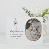 くるみ割りメリークリスマスフォトグリーティングカード 招待状 (スタンド正面)