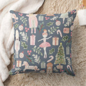 くるみ割りモダン水の色 クッション (ブランケット)