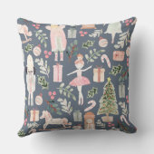 くるみ割りモダン水の色 クッション (裏面)