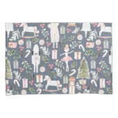 くるみ割りモダン水の色 枕カバー (正面右)