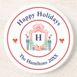 くるみ割りモノグラムクリスマス コースター