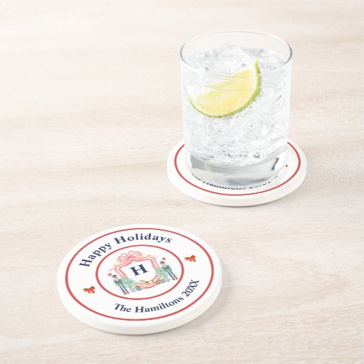 くるみ割りモノグラムクリスマス コースター (側面)