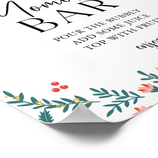 くるみ割りモモザバークリスマスベビーシャワー ポスター (角)