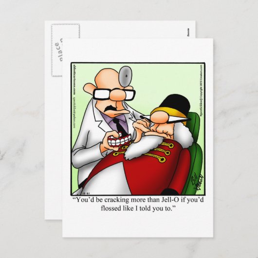 くるみ割りユーモアのクリスマスポストカード シーズンポストカード (正面/裏面)