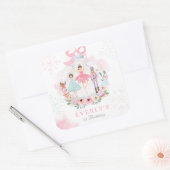 くるみ割りランドの甘い誕生日パーティーの好意 スクエアシール (封筒)