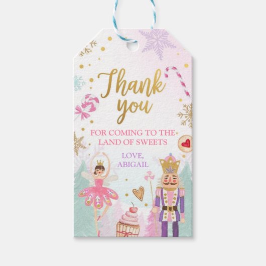 くるみ割りランド・オブ・スイーツガールお願い ギフトタグ (正面)