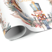 くるみ割りリースメリークリスマス ラッピングペーパー (ロールコーナー)