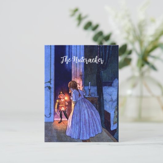くるみ割りヴィンテージアールヌーボーブックイラストレーション ポストカード (スタンド正面)