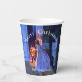 くるみ割りヴィンテージアールヌーボーブパーソナライズされたルー 紙コップ (裏面)